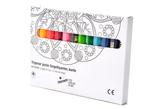 Trigonor junior fargeblyanter mini Ø10 mm, 12 stk