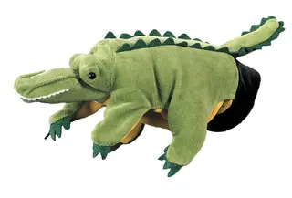 Hånddukke krokodille