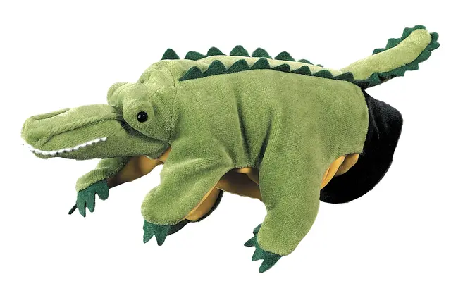 Hånddukke krokodille 