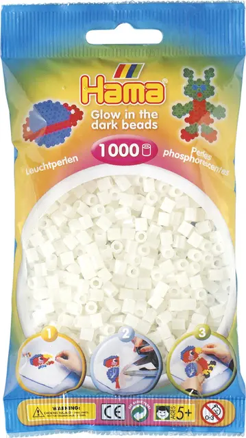 Midiperler selvlysende 1000 stk 