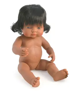 Minna dukke Mørk, 38 cm