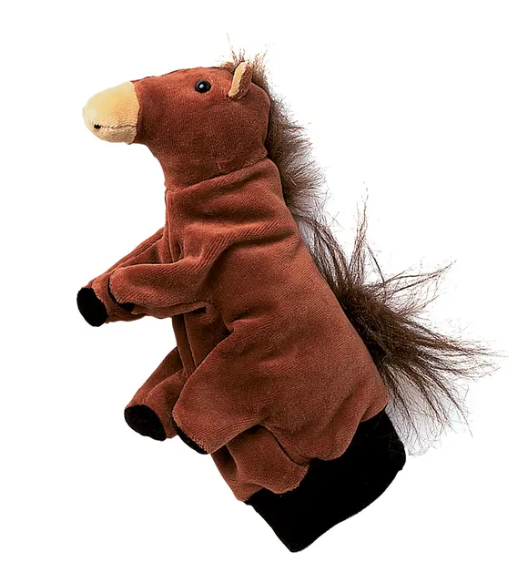 Hånddukke hest 