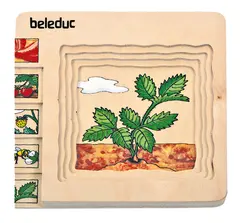 Puslespill jordb&#230;r Lag-p&#229;-lag, 30 brikker