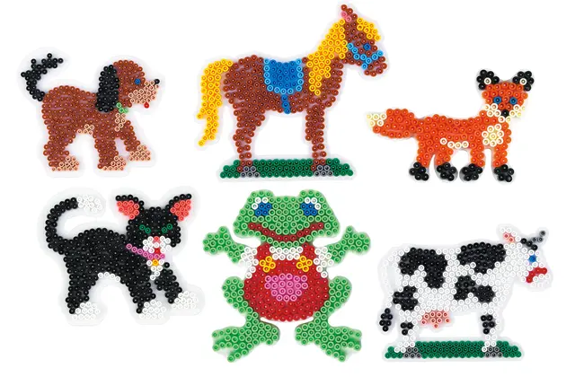 Midi perlebrett livet på landet 15 stk 