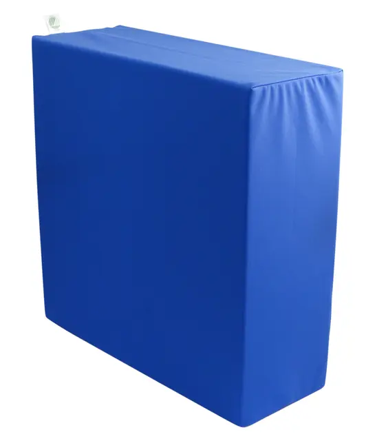 Kulør byggekloss firkant bomull gul L40 x B40 x H15 cm 