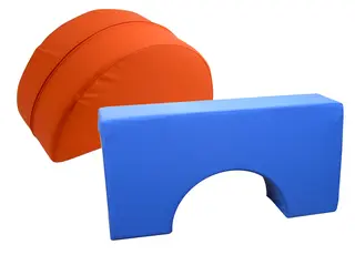 Kulør byggekloss tunnel L80 x B40 x H20 cm