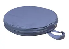 Saga sittepute denimblå Ø30 x H4 cm