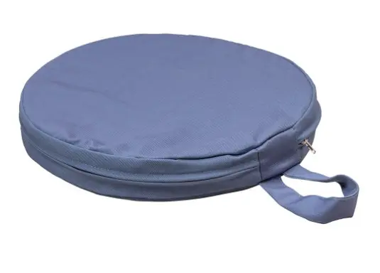 Saga sittepute denimblå Ø30 x H4 cm 