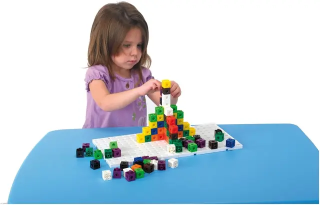 Linking cubes baseplate L20 x B20 x H1 cm , 5 stk 