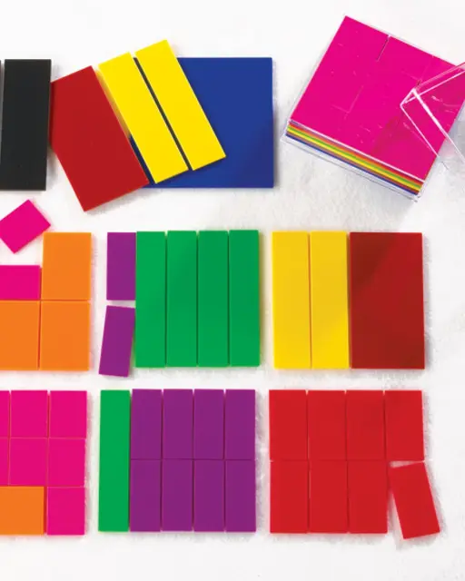 Brøkkvadrater blanke 51 deler 