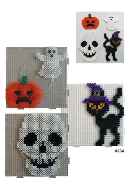 Halloweenpakke rørperler midi 18000 stk 