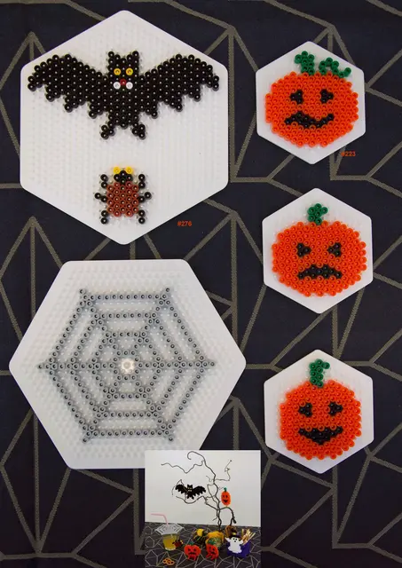 Halloweenpakke rørperler midi 18000 stk 