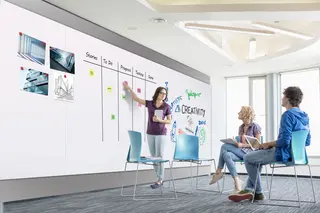 Wall-UP! Whiteboard tavle B200 x H120 cm