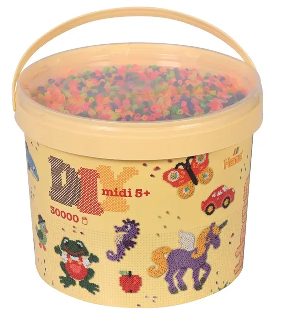 Midiperler neon 30000 stk 