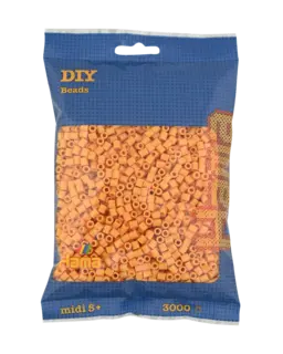 Midiperler lys oransje 3000 stk