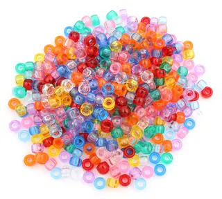 Kongoperler transparente Ø9 mm, 500 g