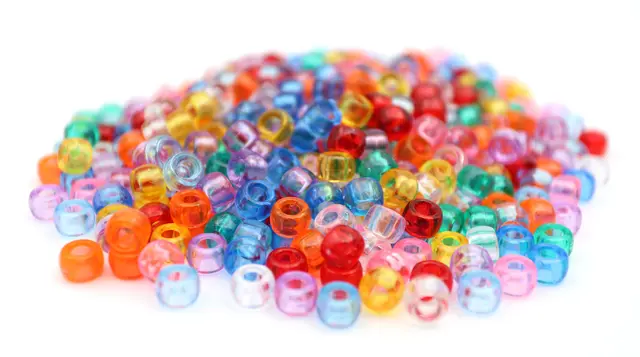 Kongoperler transparente Ø9 mm, 500 g 