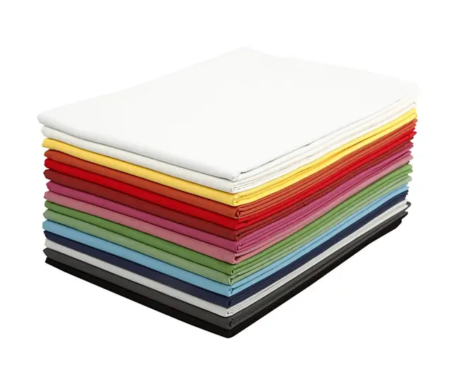 Bomullsstoff ensfarget mix B145 cm, 15 stk 