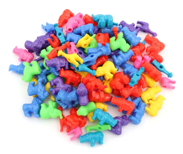 Plastperler dyr Ø20-25 mm, 500 g 