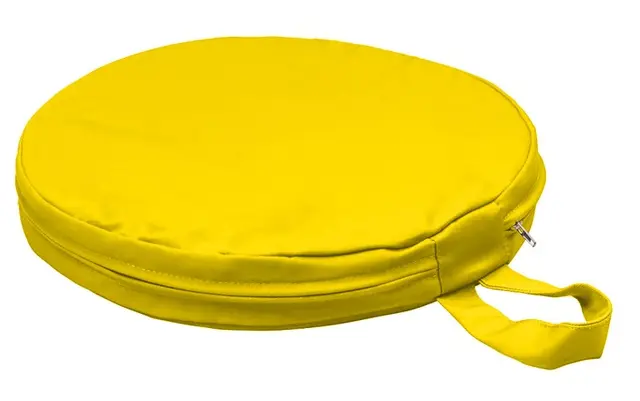 Kulør sittepute MS gul Ø30 x H4 cm 