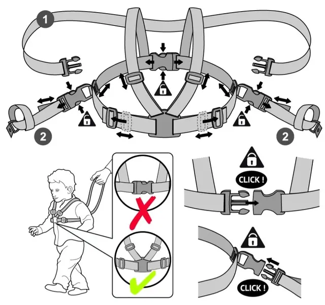 Clippasafe vogn- og gåsele 