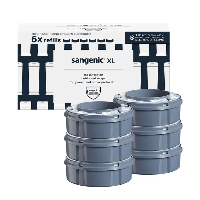 Refill til bleiebøtte XL 6 stk 