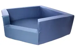 Saga hjørnekosekrok denimblå L160 x B160 x H45/65 cm