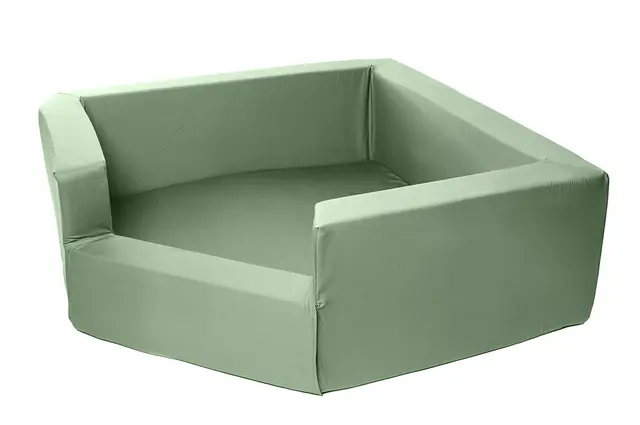 Saga hjørnekosekrok mosegrønn L160 x B160 x H45/65 cm 