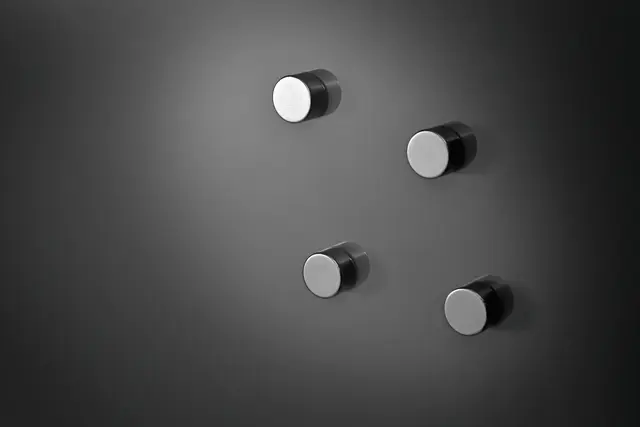 Magnetisk glasstavle B80 x H60 cm Sort 