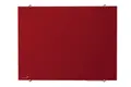 Magnetisk glasstavle B120 x H90 cm Rød