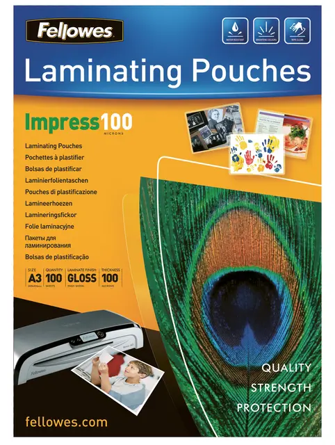 Lamineringslomme A3 Impress 100 micron 