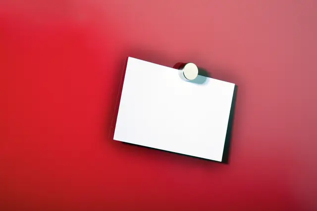 Magneter til magnetisk glasstavle 6 stk. sølvfarget 