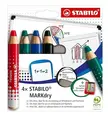 Stabilo Whiteboard blyanter 4-pakk