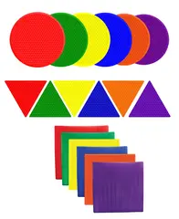 Markeringsplater geometriske former 18 deler