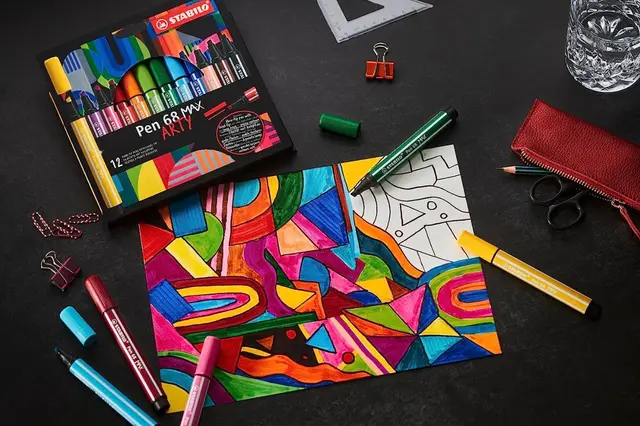 Stabilo Arty tusjer 12 stk 
