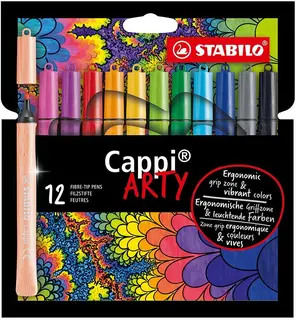 Stabilo Arty cappi tusjer 12 stk