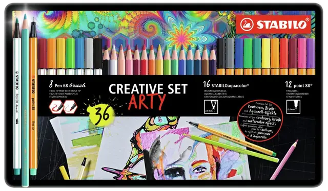 Stabilo Arty kreativt sett 36 stk 