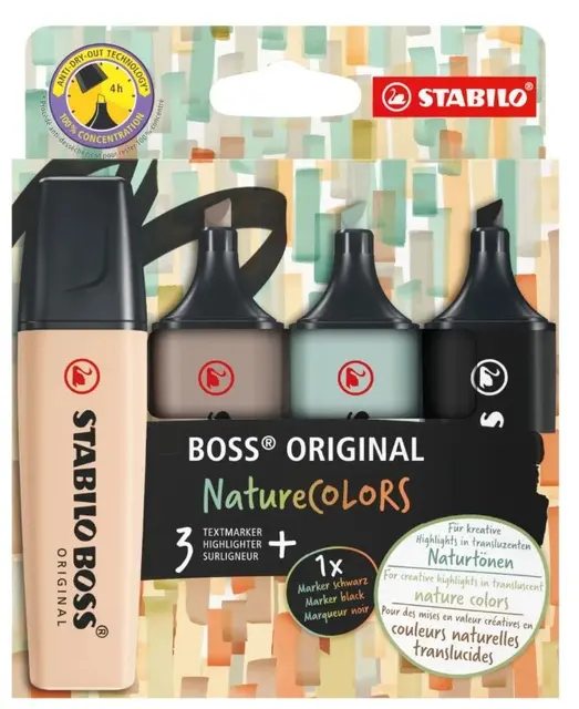 Stabilo overstrykningspenner 4- pakk 