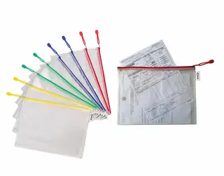 Mappe med glidelåslukking A4 8 stk, H325 x B235 mm