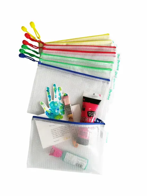 Mappe med glidelåslukking A5 8 stk, H170 x B235 mm 