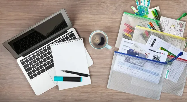 Mappe med glidelåslukking A5 8 stk, H170 x B235 mm 