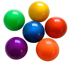 Sjonglørballer plast Ø7 cm, 6 stk
