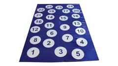 Matte med tall L210 x B135 cm