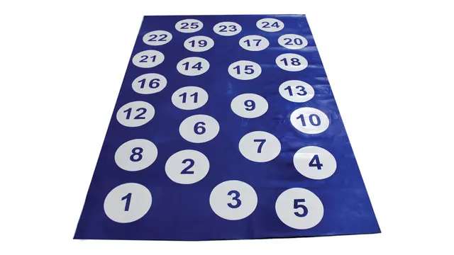 Matte med tall L210 x B135 cm 