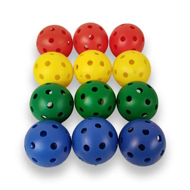 Innebandyball Ø7 cm, 12 stk 