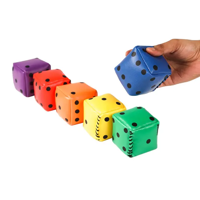 Erteposer terninger L8 x B8 x H8 cm, 6 stk 