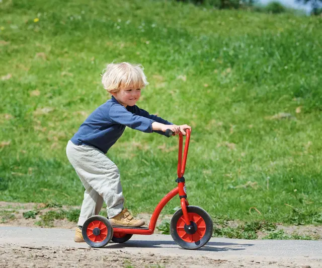 Mini Viking sparkesykkel med tre hjul 2-4 år 