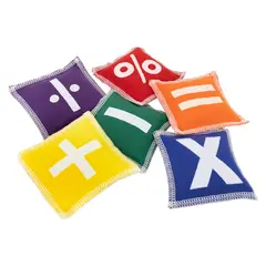 Ertepose mattematikksymboler L10 x B10 cm, 6 stk