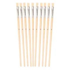 Pensel svinebust flat nr 10 10 stk