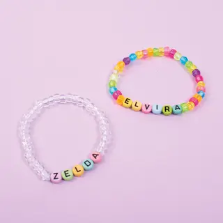 Bokstavperler pastell Ø6,5 mm